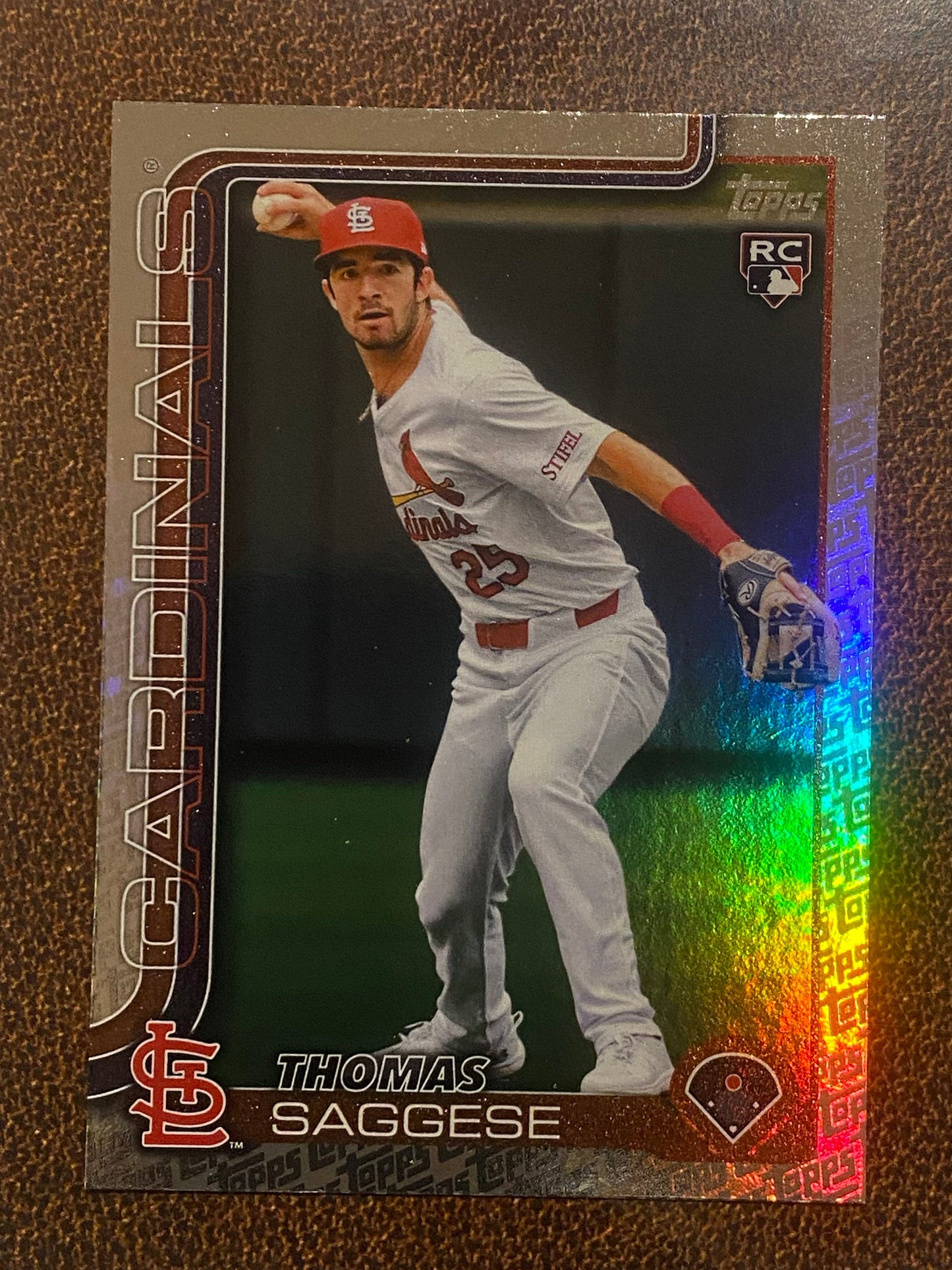 Thomas Saggese - 2025 Topps Series 2 - Fanatics Exclusive Topps Foil Border - Cardinals