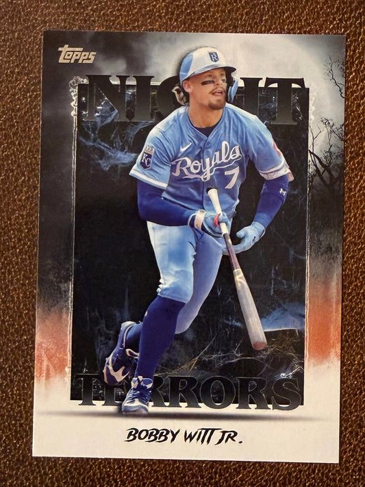 Bobby Witt Jr. - 2025 Topps Update - Night Terrors Insert - Royals