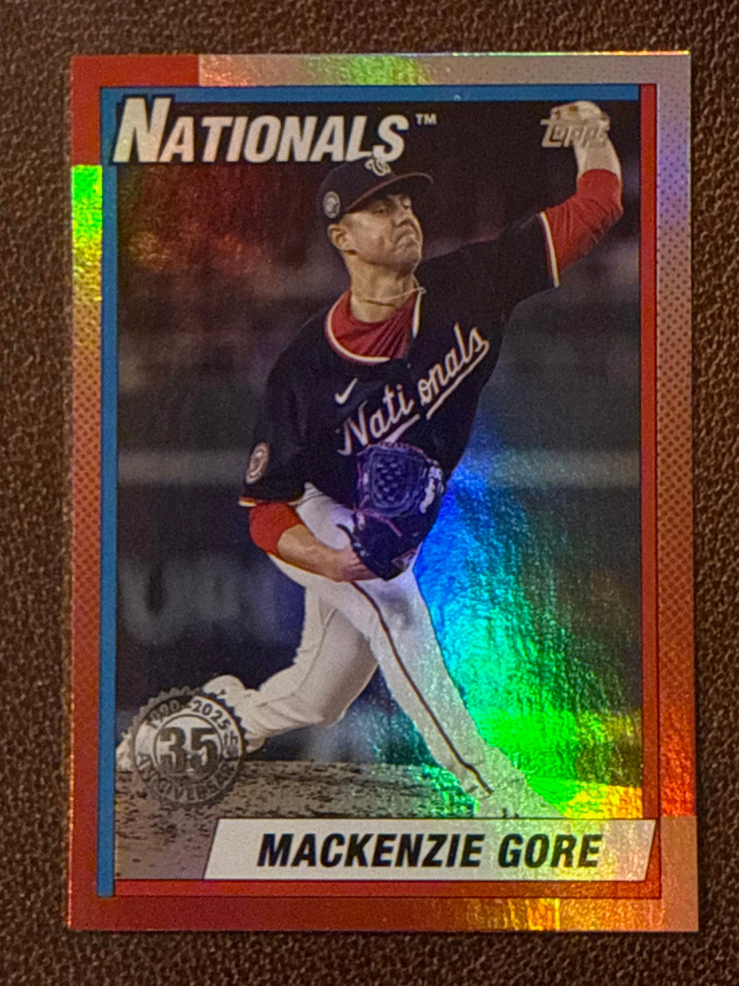 MacKenzie Gore - 2025 Topps Update - 1990 Foil Insert - Nationals