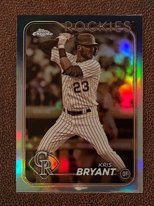 Kris Bryant - 2024 Topps Chrome - Sepia Refractor - Rockies