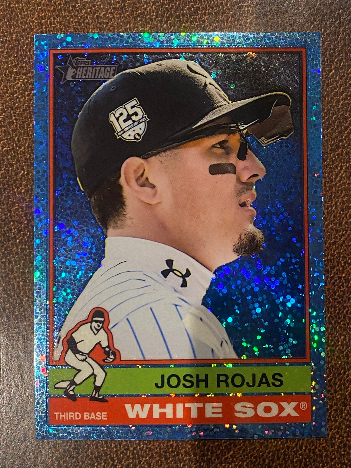 Josh Rojas - 2025 Topps Heritage High Number - Blue Sparkle - White Sox