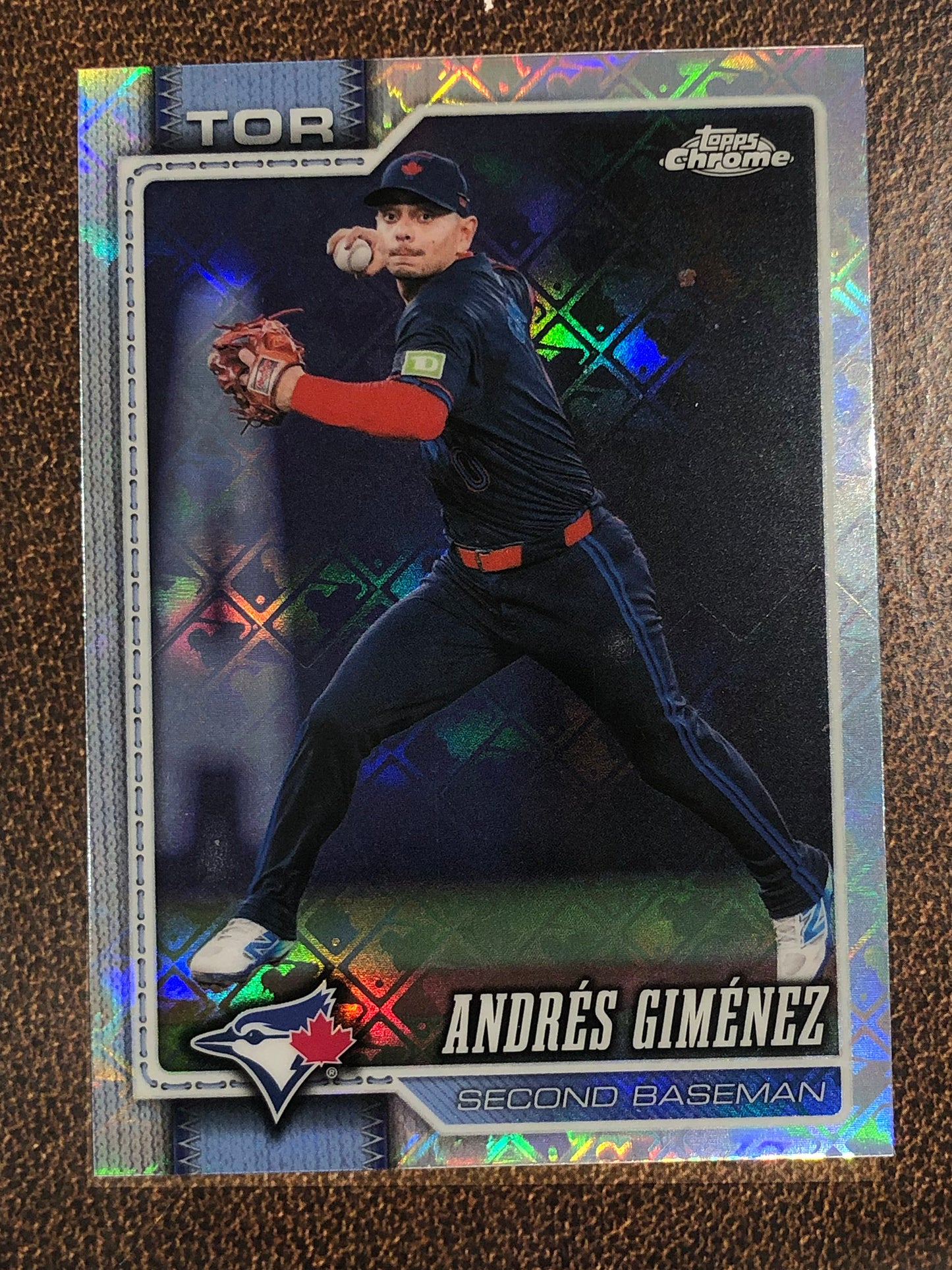 Andres Gimenez - 2026 Topps Chrome Logofractor - Base Logofractor - Blue Jays