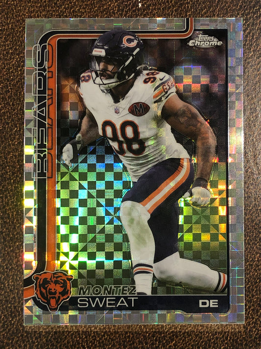 Montez Sweat - 2025 Topps Chrome - XFractor - Bears