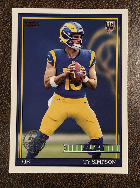 Ty Simpson - 2026 Topps Flagship - 1991 Insert - Rams