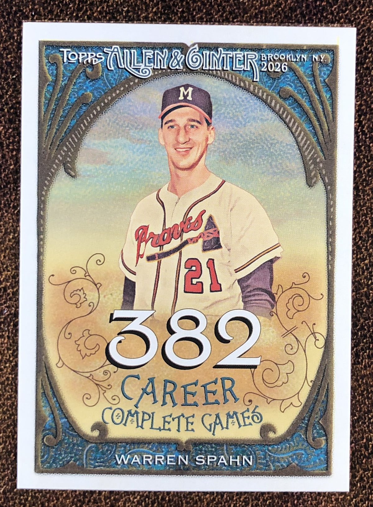 Warren Spahn - 2026 Topps Allen & Ginter - Career Insert (CR-14) - Braves