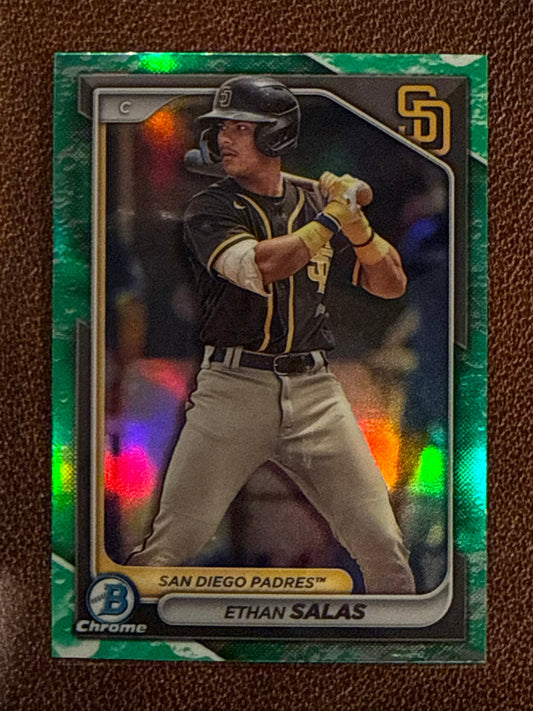 Ethan Salas - 2024 Bowman - Chrome Lunar Glow - Padres