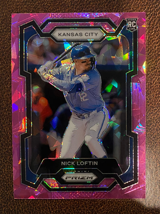 Nick Loftin - 2024 Panini Prizm - Pink Ice - Royals