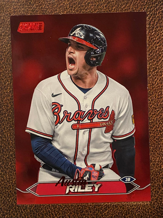 Austin Riley - 2024 Topps Stadium Club - Red Foil - Braves