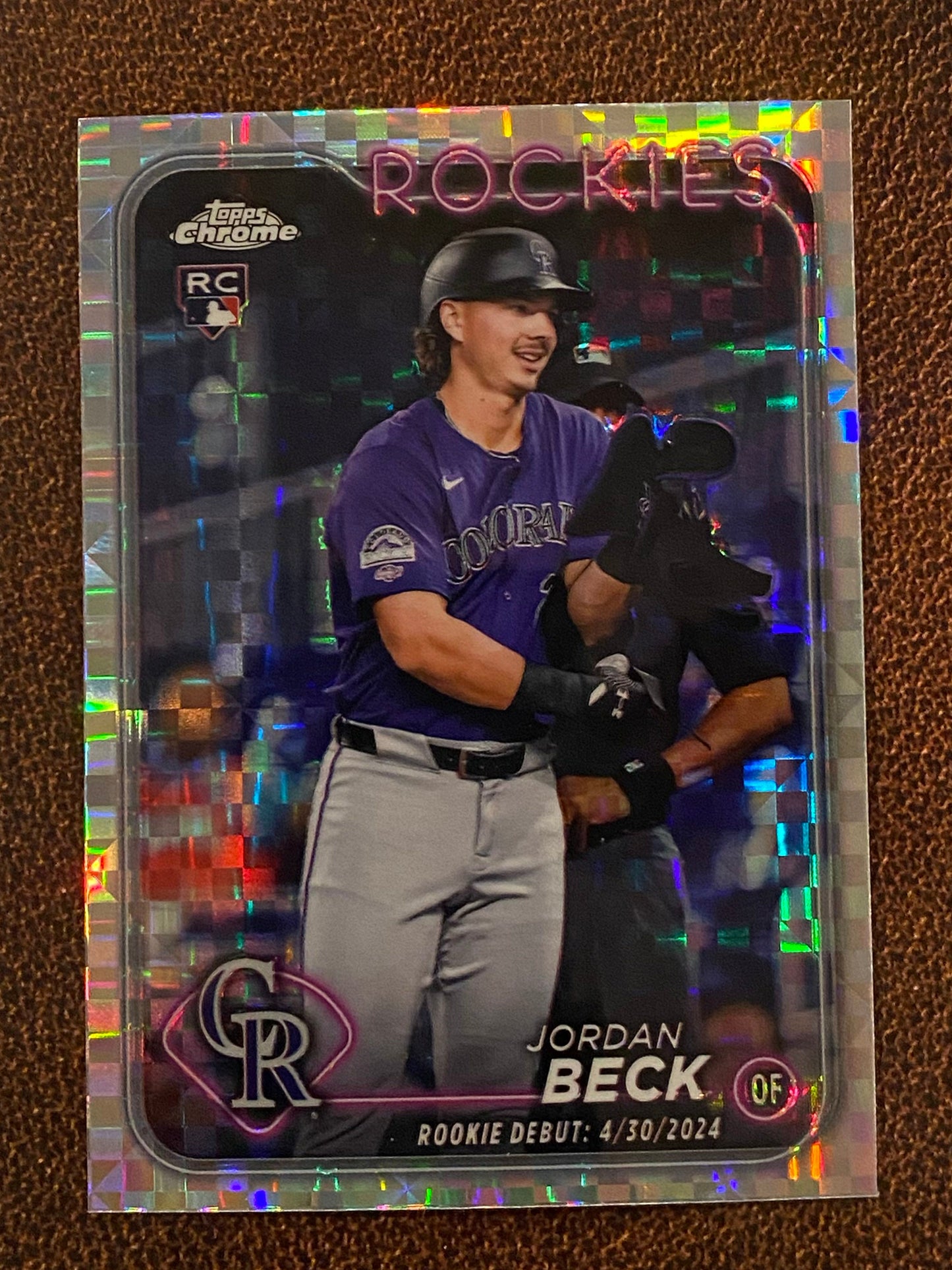 Jordan Beck - 2024 Topps Chrome Update - XFractor (Rookie Debut) - Rockies