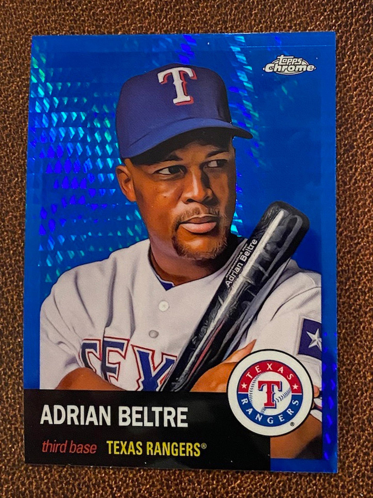 Adrian Beltre - 2022 Topps Chrome Platinum Anniversary - Blue Prism - Rangers