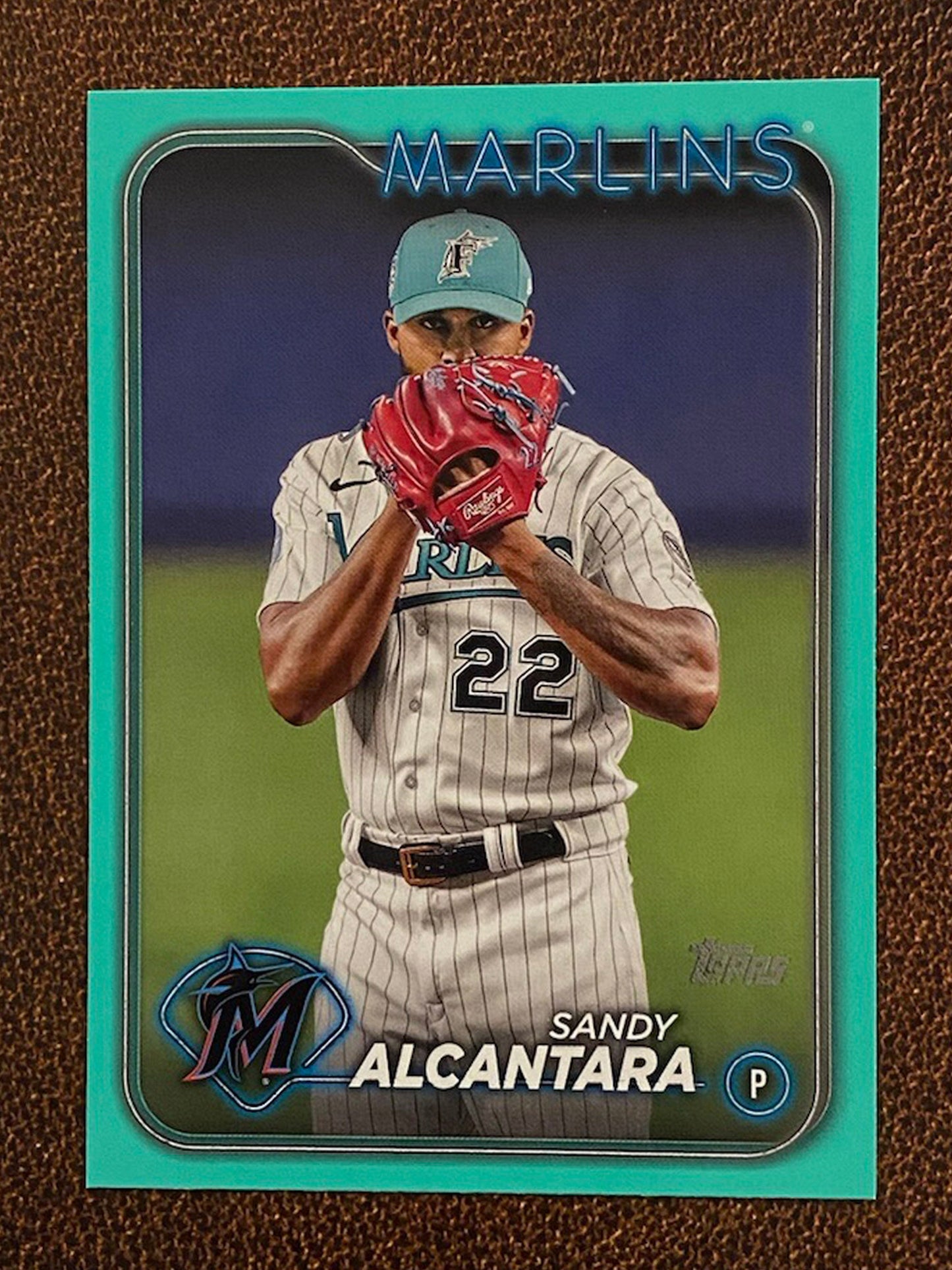 Sandy Alcantara - 2024 Topps Series 2 - Aqua Parallel - Marlins