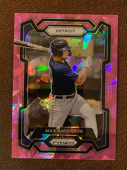 Max Anderson - 2024 Panini Prizm - Pink Ice Mega - Tigers