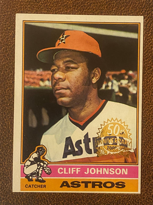 Cliff Johnson - 2025 Topps Heritage - 1976 Buyback Insert - Astros