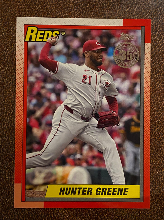 Hunter Greene - 2025 Topps Series 2 - 1990 Insert - Reds