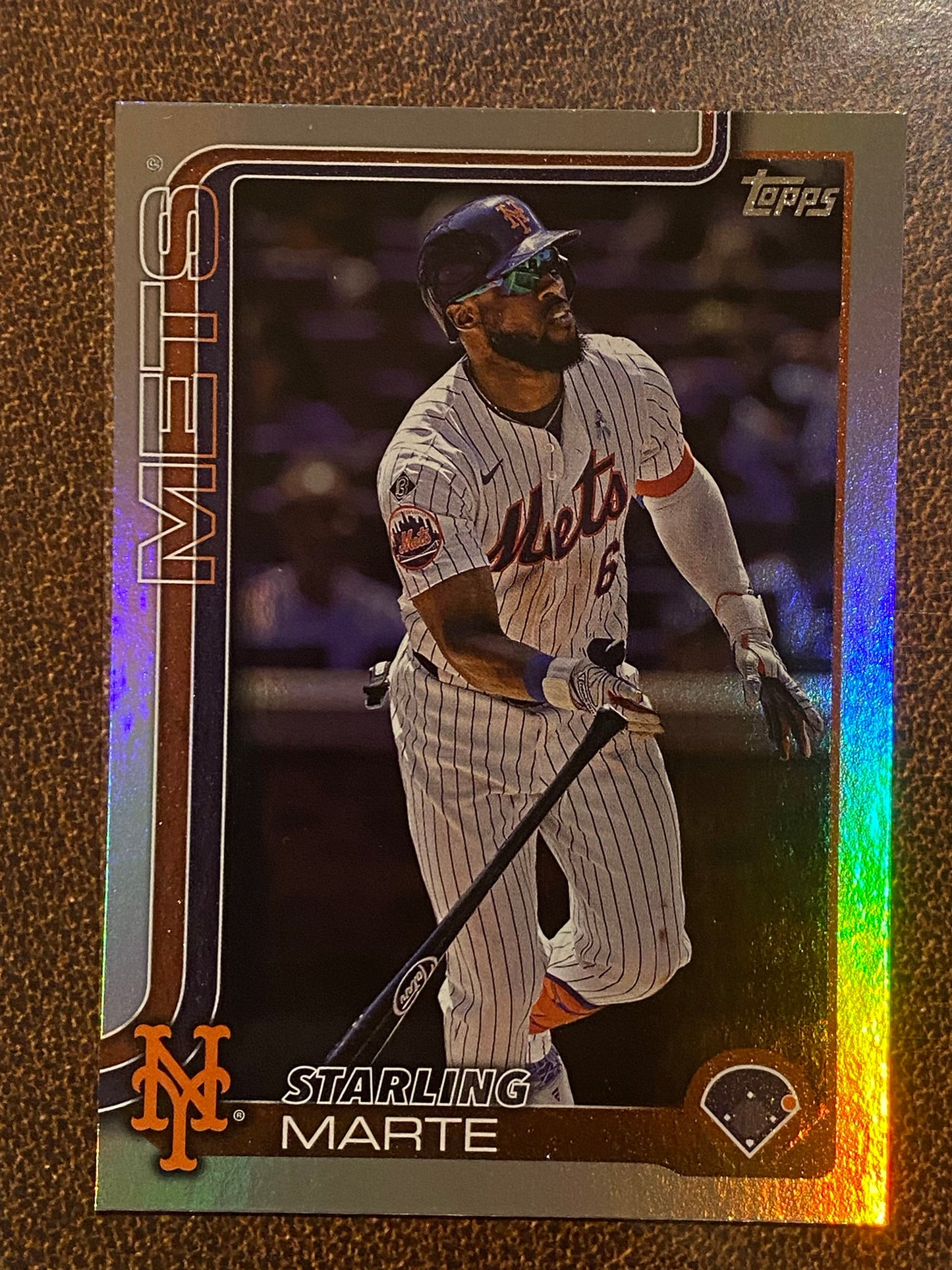 Starling Marte - 2025 Topps Series 1 - Rainbow Foil - Mets