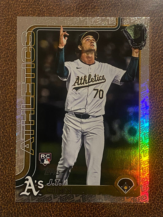 J.T. Ginn - 2025 Topps Series 2 - Fanatics Exclusive Topps Foil Border - Athletics