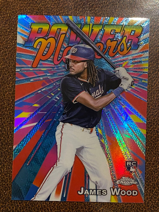 James Wood - 2025 Topps Chrome - Power Players - Nationals