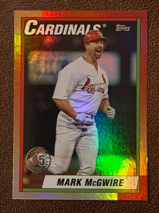 Mark McGwire - 2025 Topps Update - 1990 Foil Insert - Athletics