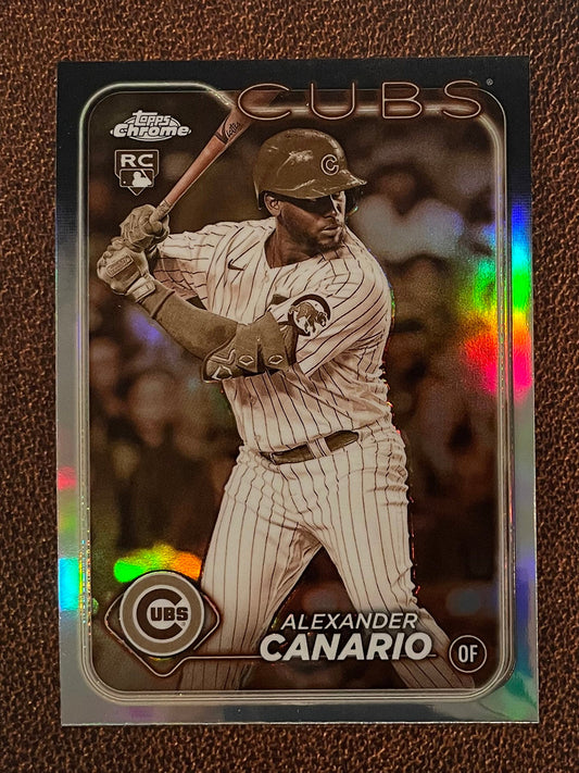 Alexander Canario - 2024 Topps Chrome - Sepia Refractor - Cubs