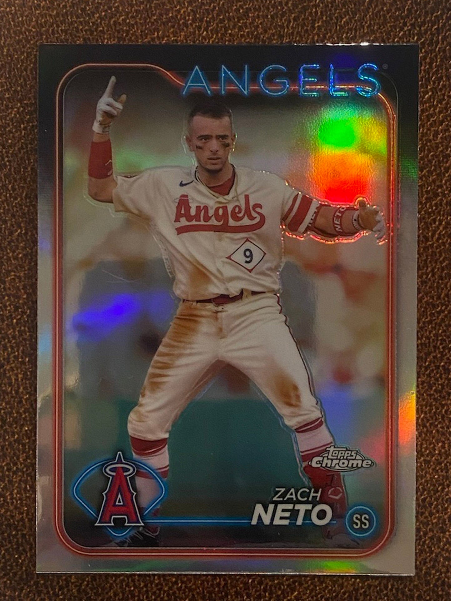 Zach Neto - 2024 Topps Chrome - Refractor - Angels