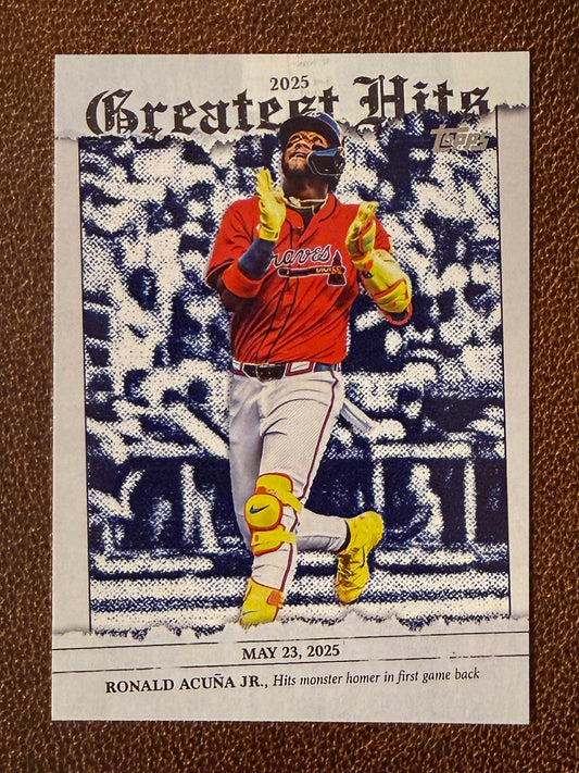 Ronald Acuna Jr. - 2026 Topps Series 1 - Greatest Hits Insert - Braves