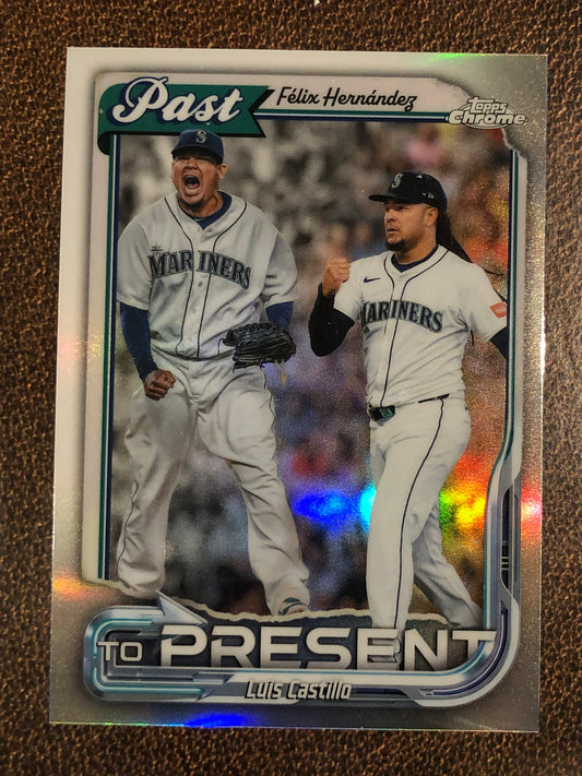 Luis Castillo - 2026 Topps Chrome - Past to Present Insert - Mariners
