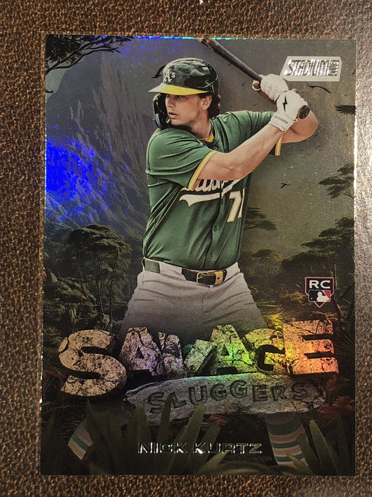 Nick Kurtz - 2025 Topps Stadium Club - Savage Sluggers - Athletics