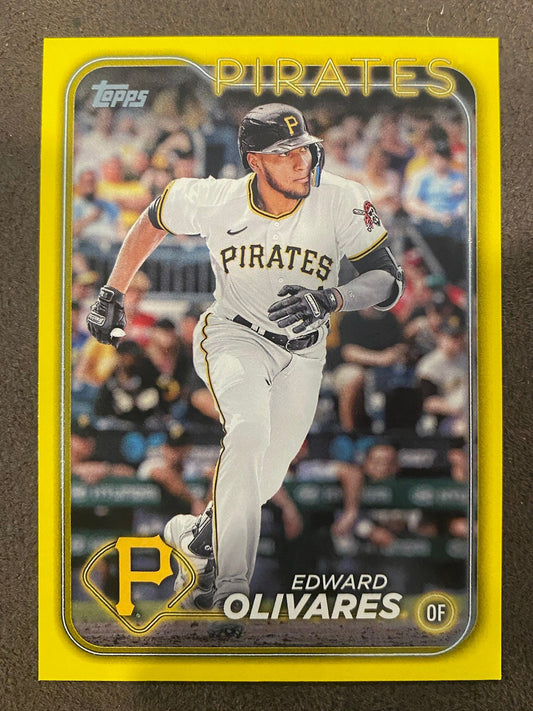 Edward Olivares - 2024 Topps Series 2 - Yellow Parallels - Pirates