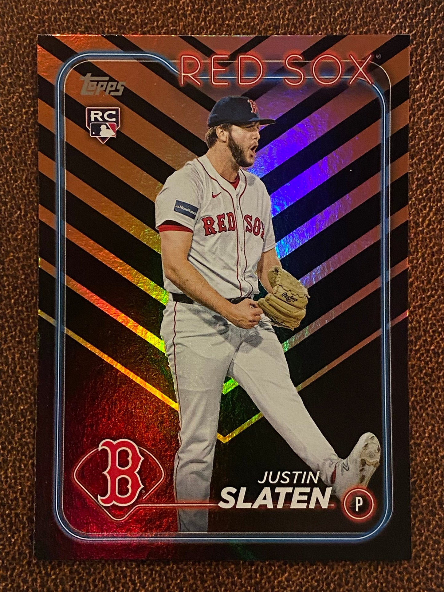 Justin Slaten - 2024 Topps Update - Holiday Parallel - Red Sox