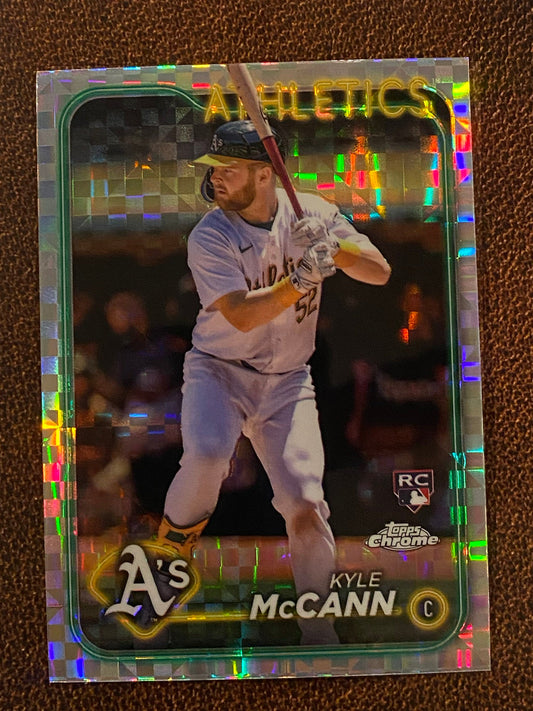 Kyle McCann - 2024 Topps Chrome Update - XFractor - Athletics