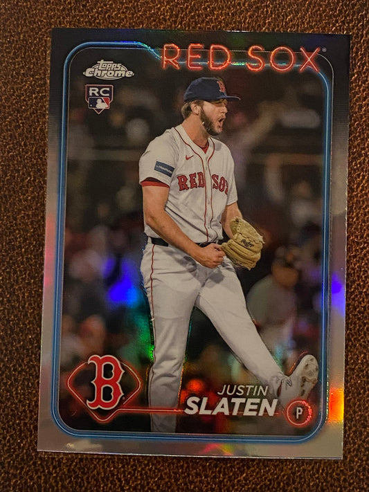 Justin Slaten - 2024 Topps Chrome Update - Refractor - Red Sox