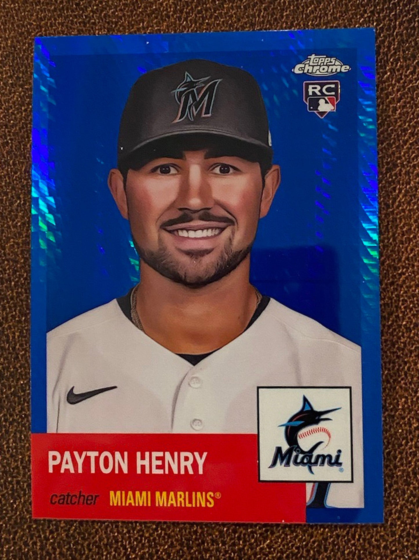 Payton Henry - 2022 Topps Chrome Platinum Anniversary - Blue Prism - Marlins