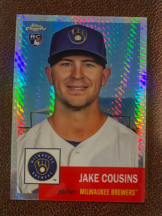 Jake Cousins - 2022 Topps Chrome Platinum Anniversary - Prism Refractor - Brewers