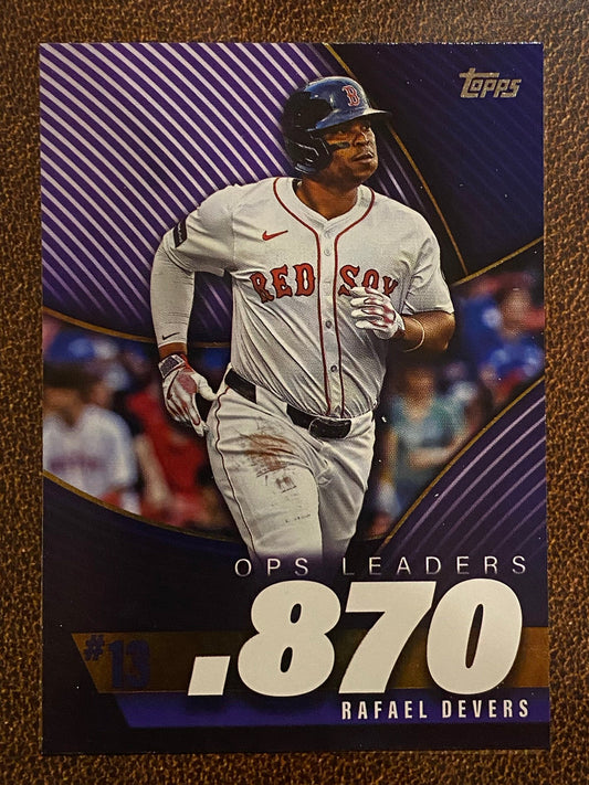 Rafael Devers - 2025 Topps Series 2 - OPS Leaders Insert - Red Sox