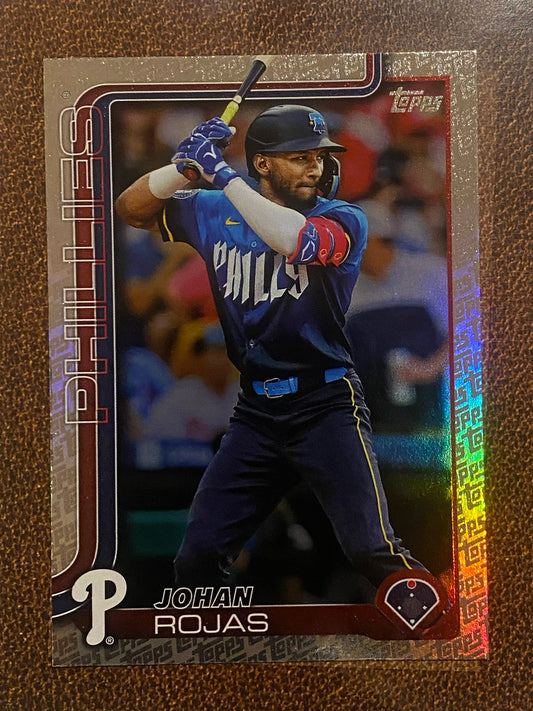 Johan Rojas - 2025 Topps Series 2 - Fanatics Exclusive Topps Foil Border - Phillies
