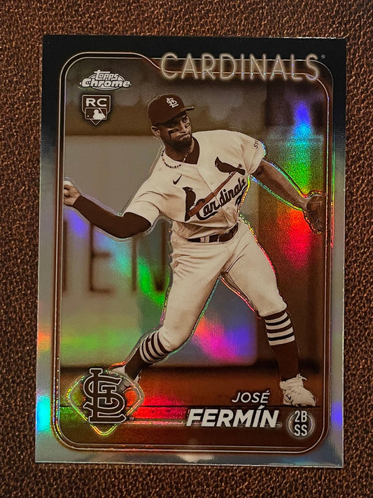 Jose Fermin - 2024 Topps Chrome - Sepia Refractor - Cardinals