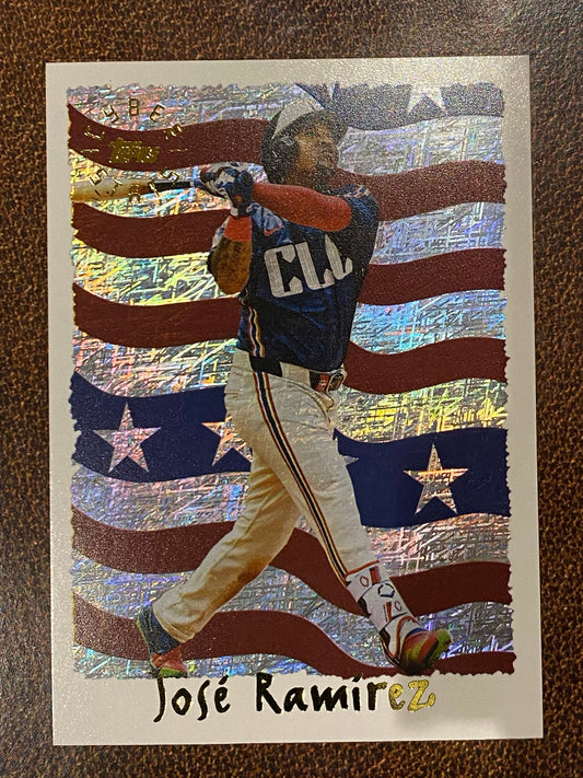Jose Ramirez - 2025 Topps Archives - Cyberstats Insert - Guardians