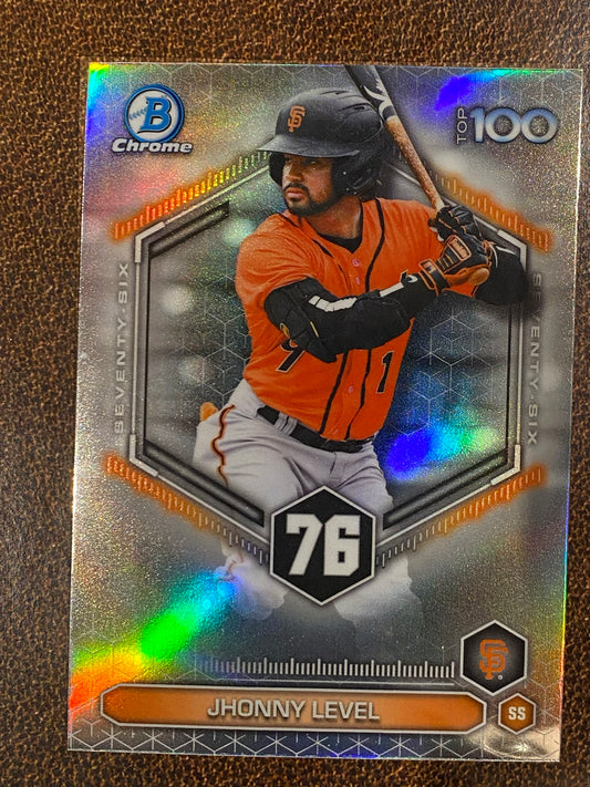 Jhonny Level - 2026 Bowman - Scouts Top 100 Insert - Giants
