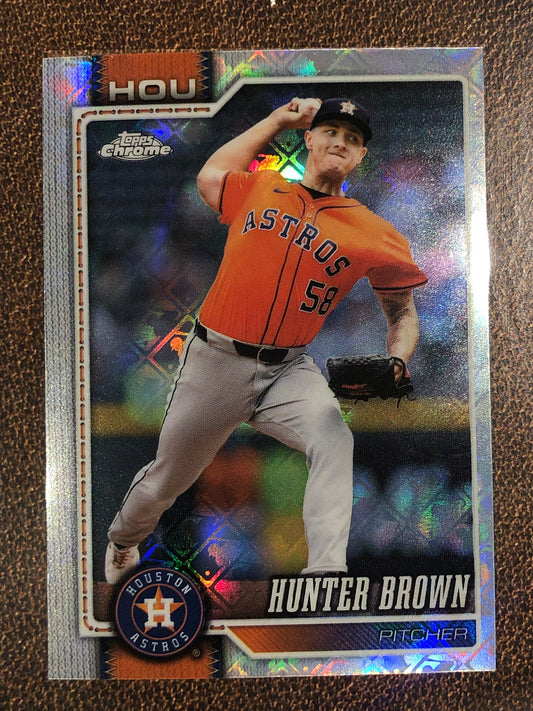 Hunter Brown - 2026 Topps Chrome Logofractor - Base Logofractor - Astros