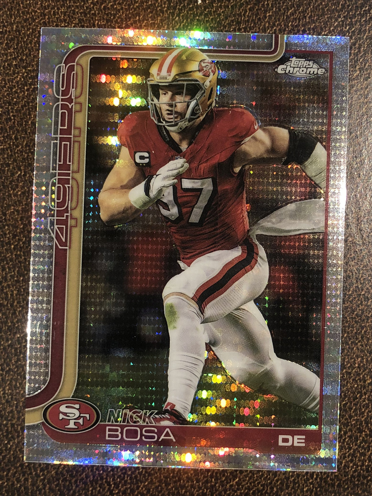 Nick Bosa - 2025 Topps Chrome - Prizm Refractor - 49ers