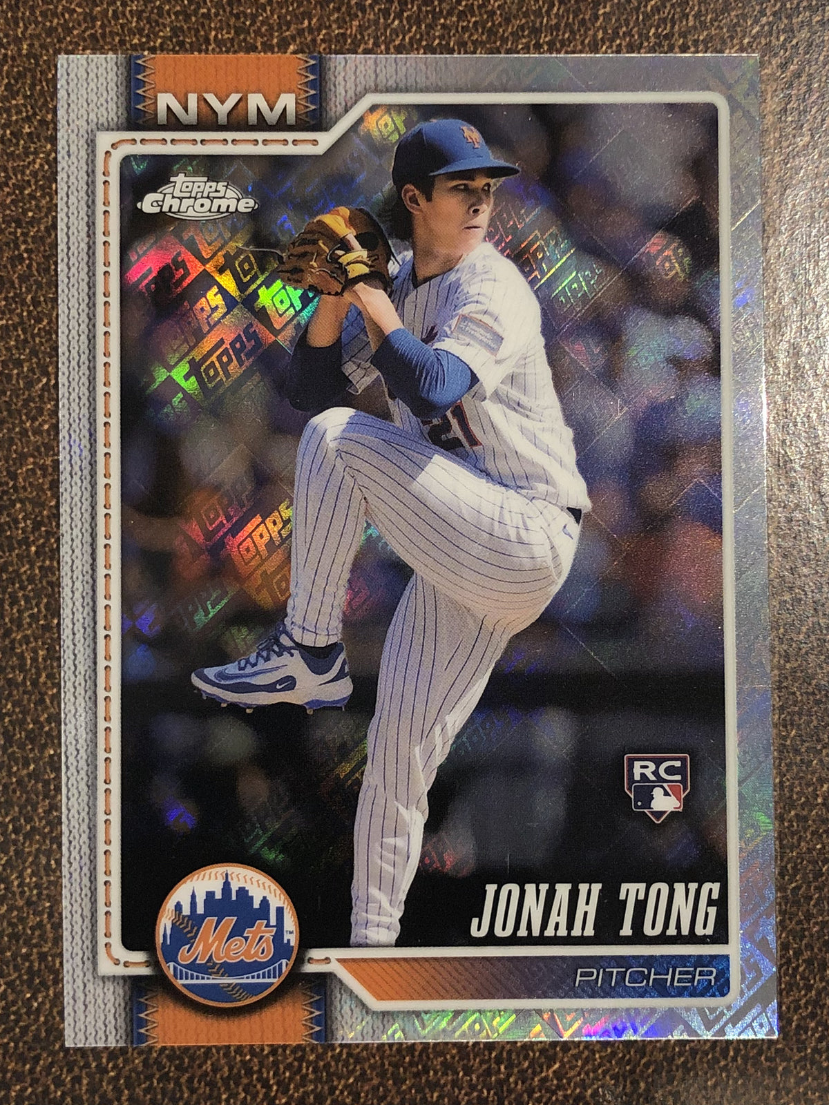 Jonah Tong - 2026 Topps Chrome - Fanatics Topps Foil - Mets