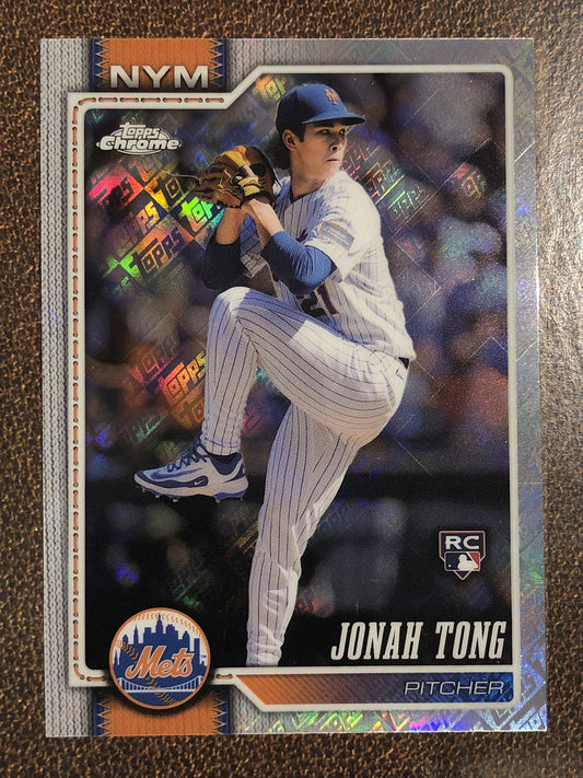 Jonah Tong - 2026 Topps Chrome - Fanatics Topps Foil - Mets