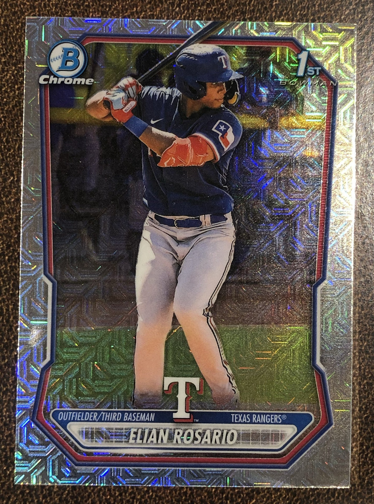 Elian Rosario - 2026 Bowman Chrome - 1st Bowman MOJO - Rangers