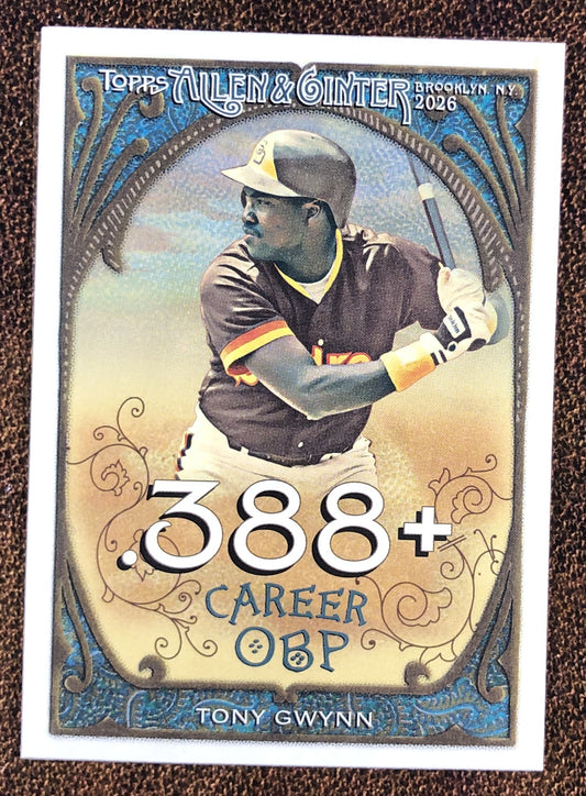 Tony Gwynn - 2026 Topps Allen & Ginter - Career Insert - Padres