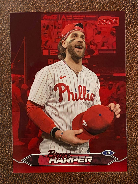 Bryce Harper - 2024 Topps Stadium Club - Red Foil - Phillies