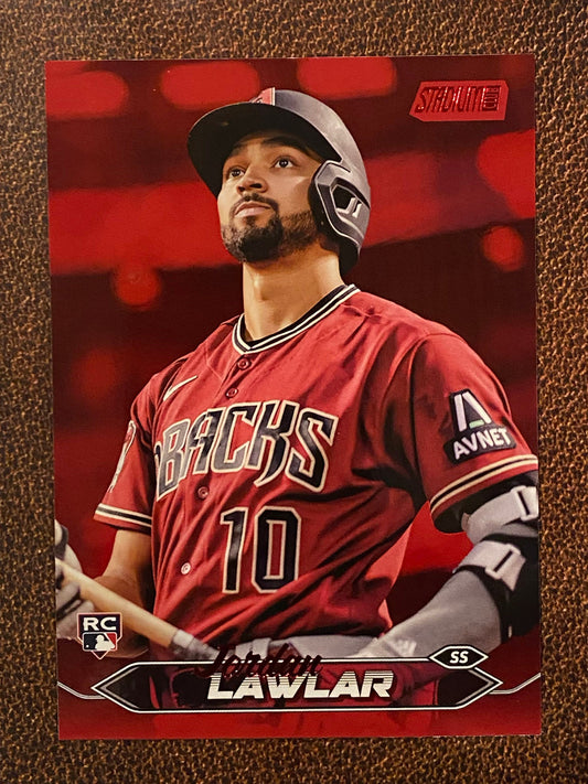 Jordan Lawlar - 2024 Topps Stadium Club - Red Foil - Diamondbacks