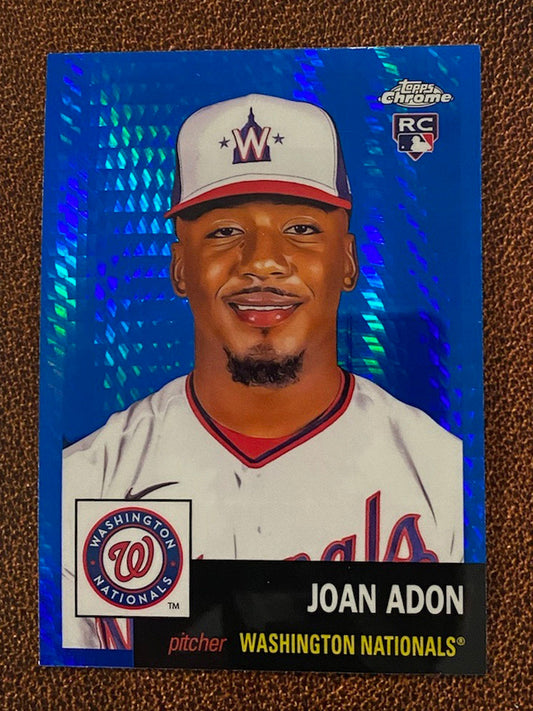 Joan Adon - 2022 Topps Chrome Platinum Anniversary - Blue Prism - Nationals