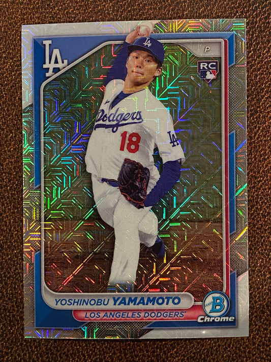 Yoshinobu Yamamoto - 2024 Bowman - Mojo Refractor - Dodgers