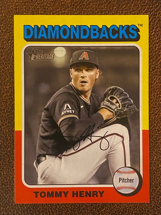 Tommy Henry - 2024 Topps Heritage - Low Number Short Prints - Diamondbacks
