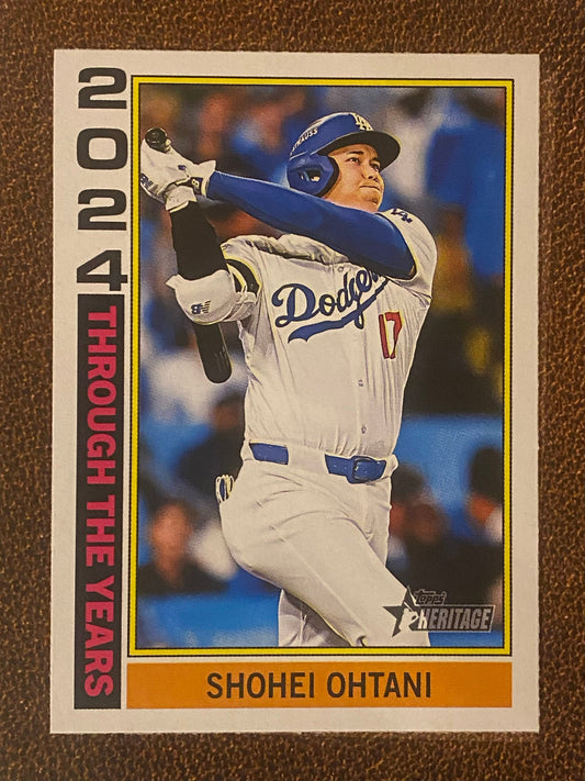 Shohei Ohtani - 2025 Topps Heritage - Through the Years Insert - Dodgers